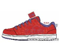 美国品牌SNOOPY滑板鞋红色